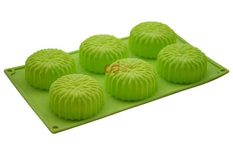 CJ Cetakan Silikon Kue Puding Aster 6 cavity Cetakan CJ Cetakan Silikon Kue Puding Aster 6 cavity Cetakan