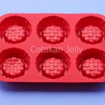 Cetakan Silikon Kue Puding Basket Pie