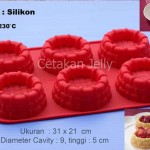 Cetakan Silikon Kue Puding Basket Pie