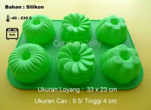 Cetakan Silikon Kue Puding Bavarian Mix