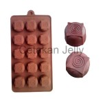 Cetakan Silikon Coklat Puding Block & Circle