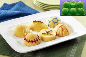 Cetakan Silikon Puding Kue Bola 6 cavity