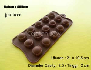 Cetakan Silikon Coklat Puding Bolts