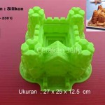 Cetakan Silikon Kue Puding Castle