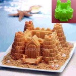 Cetakan Silikon Kue Puding Castle