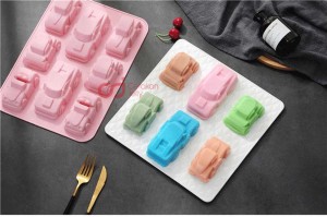 Cetakan Silikon Puding Kue City Car