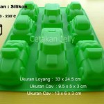 Cetakan Silikon Puding Kue City Car