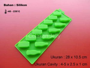 Cetakan Silikon Coklat Puding Soft Drink