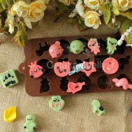 Cetakan Silikon Coklat Puding Happy Time