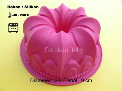 Cetakan Silikon Kue Puding King Crown