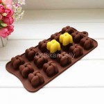 CJ Cetakan Silikon Coklat Puding Knott