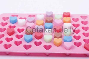 Cetakan Silikon Coklat Puding Little Heart