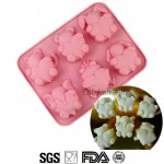 Cetakan Silikon Kue Puding Love Animal