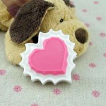 CJ Cetakan Silikon Kue Puding Love Heart