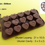 Cetakan Silikon Coklat Puding Love 69