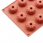 Cetakan Silikon Coklat Puding Mini Crown 15 Cavity