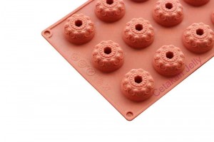 Cetakan Silikon Coklat Puding Mini Crown 15 Cavity