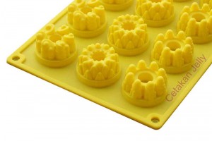 Cetakan Silikon Coklat Puding Mini Mix Crown 15