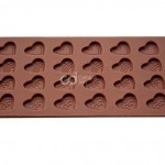 Cetakan Silikon Coklat Puding Mini Love Sheet