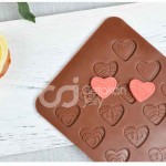 Cetakan Silikon Coklat Puding Mini Love Sheet