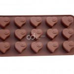 CJ Cetakan Silikon Coklat Puding Mini Style Heart