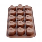 CJ Cetakan Silikon Coklat Puding Mini Style Heart