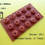 Cetakan Silikon Coklat Puding Mini Crown 15 Cavity