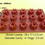 Cetakan Silikon Coklat Puding Mini Mix Crown 15