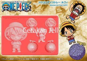 Cetakan Silikon Coklat Puding One Piece : Luffy
