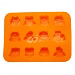 CJ Cetakan Silikon Coklat Puding Owl 12 cavity