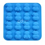 CJ Cetakan Silikon Coklat Puding Pinguin Couple 16 cav