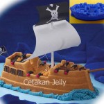 Cetakan Silikon Kue Puding Pirate Ship