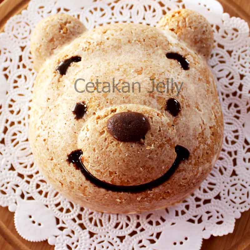 Cetakan Silikon Puding Kue Pooh Big Head