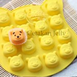 Cetakan Silikon Coklat Pooh 16 cavity