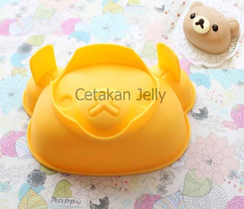 Cetakan Silikon Kue Puding Rilakkuma Big Head
