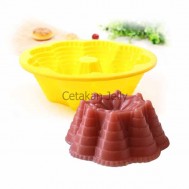Cetakan Silikon Kue Puding Round Pyramid