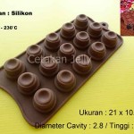 Cetakan Silikon Coklat Puding Round High
