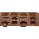 CJ Cetakan Silikon Coklat Puding Tea Time