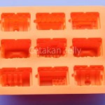 Cetakan Silikon Puding Kue Train 3D