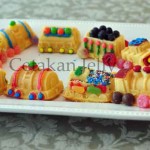 Cetakan Silikon Puding Kue Train 3D