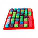 CJ Cetakan Silikon Coklat Puding Alphanumerik