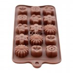 Cetakan Silikon Coklat Puding Mini Mix Flower 15 Cav II