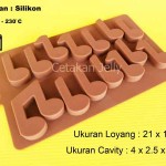 Cetakan Silikon Coklat Puding Musical Note