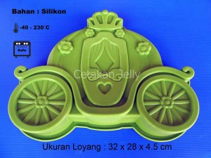 Cetakan Silikon Kue Puding Royal Chariot