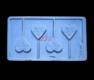 CJ Cetakan Coklat Valentine Lolipop Plastik