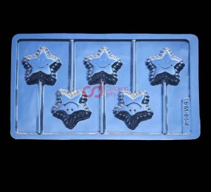 CJ Cetakan Lolipop Star Plastik