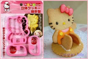 Cetakan Cookies Hello Kitty Bread & Cookie Cutter 3D