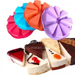 Cetakan Silikon Kue Puding Slice Pan 8 cav