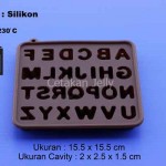 Cetakan Silikon Coklat Alphabet II