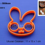 Cetakan Silikon Telur Mata Sapi bentuk Kelinci